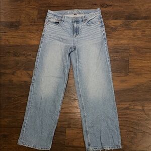 american eagle high rise stovepipe jeans